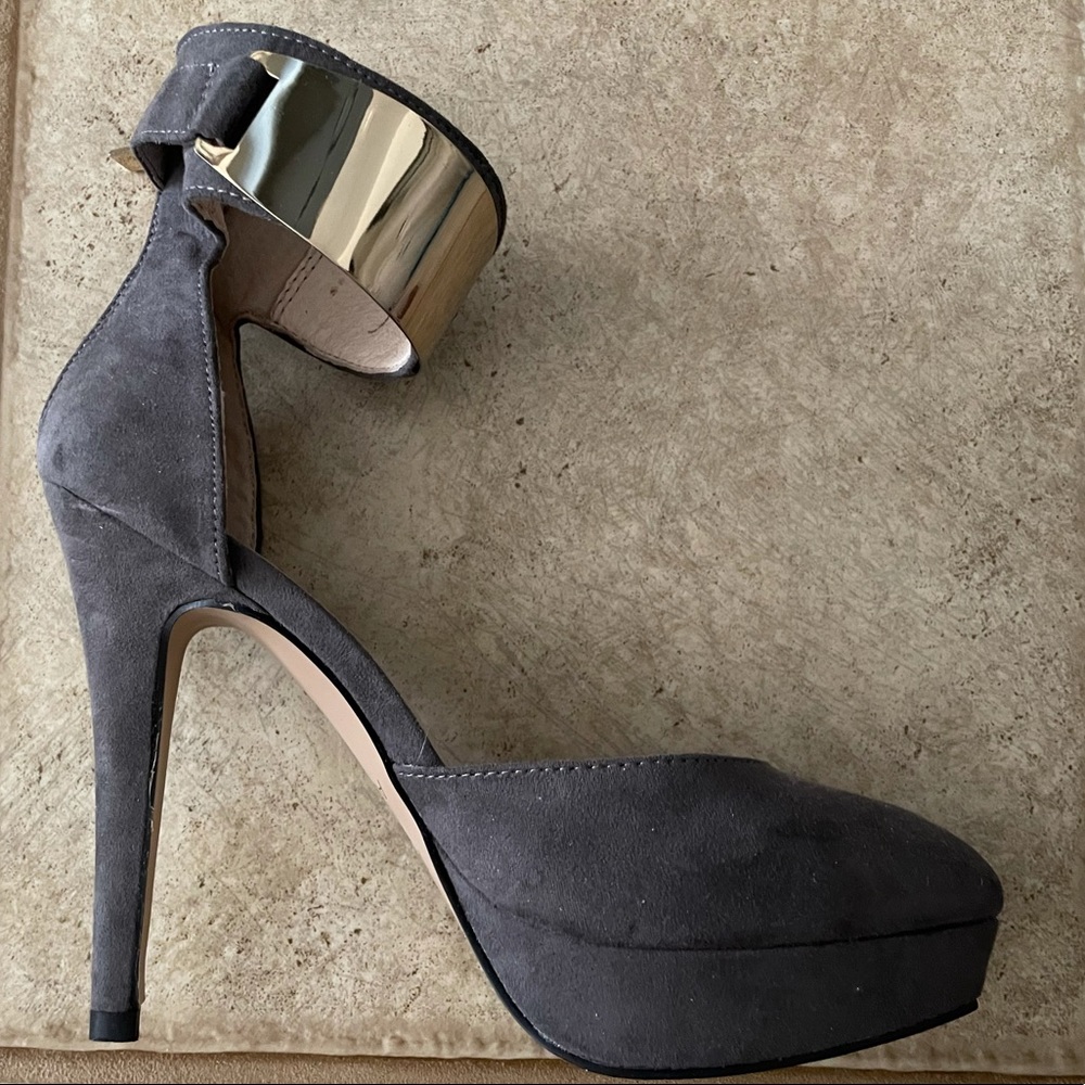 New 4 inch suede & leather Aldo platform heels